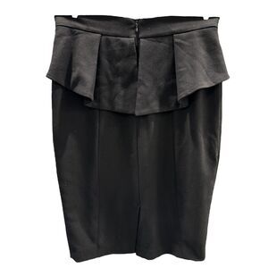 Vintage Fornarina Black Peplum Pencil Skirt XS Comfortable Stretch Stylish Wear